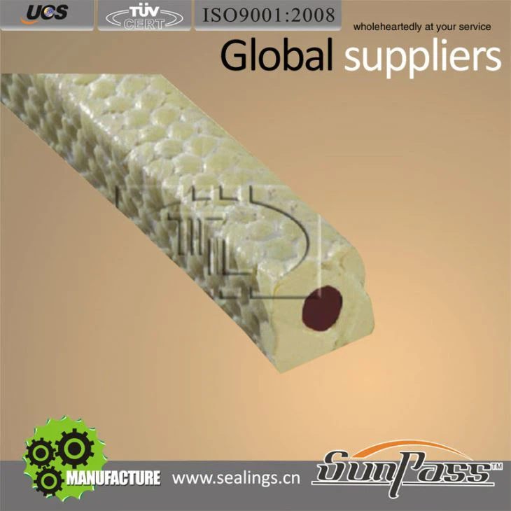 Hot Sales Seal Kevlar Fiber Silicon Core Gland Packing