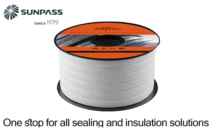 PTFE Gland Packing Braided 5kg Or 10kg Per Roll
